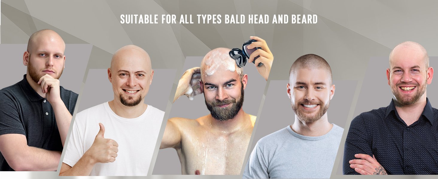 Telfun Upgrade Magnetic Head Shavers for Bald Men