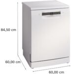 ⁦Bosch Series 4  Free-Standing Dishwasher 60 cm  14 place settings  Home Connect Remote Monitoring and Control  1 Year Manufacturing Warranty  SMS4HMW65M White⁩ - الصورة ⁦5⁩
