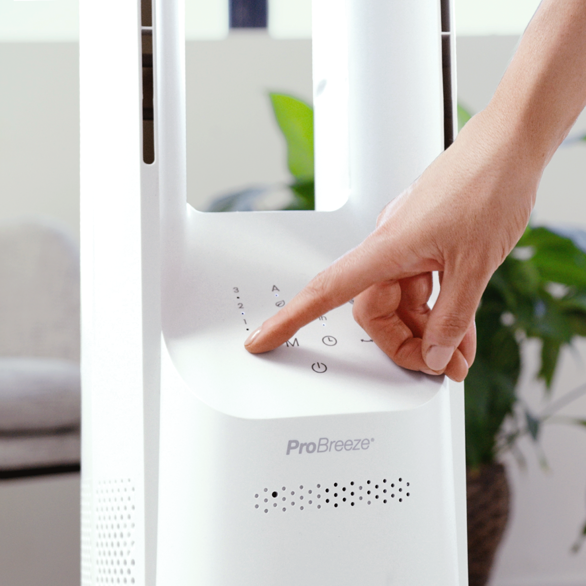 ⁦40 Bladeless Tower Fan - White⁩ - الصورة ⁦3⁩