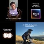 ⁦iPhone 16 Pro 128GB Natural Titanium⁩ - الصورة ⁦8⁩