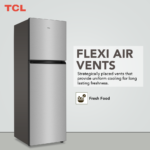 ⁦TCL Top Mount Refrigerator Inox 324L⁩ - الصورة ⁦2⁩