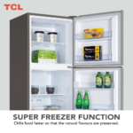 ⁦TCL Top Mount Refrigerator Inox 324L⁩ - الصورة ⁦5⁩