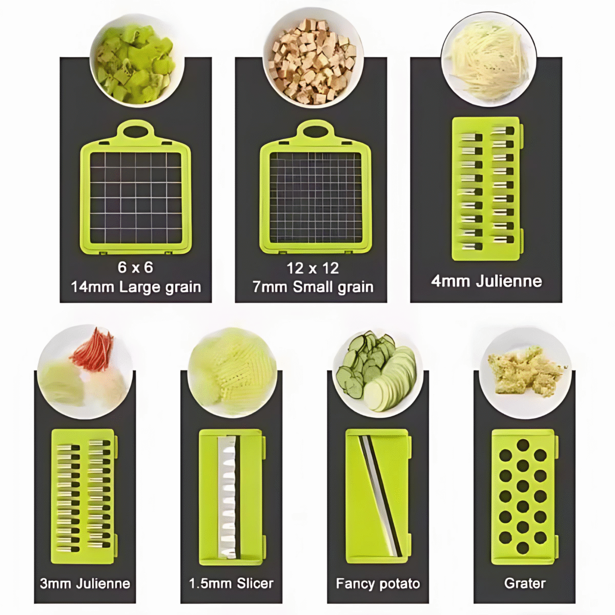 ⁦16-in-1 Vegetable Cutter Chopper and Slicer⁩ - الصورة ⁦4⁩