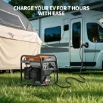 ⁦Efurden Outdoor Power Equipment 4000 WattsPortable Generator. Open Frame InverterGenerator with ECO Mode. Gas Powered. QuietOperation. Emergency Home Backup. RV Ready--⁩ - الصورة ⁦2⁩