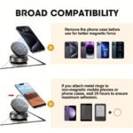 ⁦Adjustable Vacuum Magnetic Suction Cup Phone Holder, Suitable for Car/Gym/Mirror/Smooth Surfaces Hands-Free Stand, Compatible with All Smartphones⁩ - الصورة ⁦6⁩