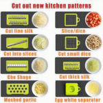 ⁦16-in-1 Vegetable Cutter Chopper and Slicer⁩ - الصورة ⁦6⁩