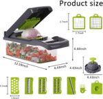 ⁦16-in-1 Vegetable Cutter Chopper and Slicer⁩ - الصورة ⁦8⁩