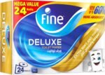 ⁦Fine Deluxe Toilet Tissues Paper 24 Rolls. 140 sheets x 3 Ply⁩ - الصورة ⁦8⁩