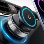 Adjustable Vacuum Magnetic Suction Cup Phone Holder, Suitable for Car/Gym/Mirror/Smooth Surfaces Hands-Free Stand, Compatible with All Smartphones