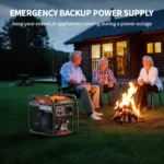 ⁦Efurden Outdoor Power Equipment 4000 WattsPortable Generator. Open Frame InverterGenerator with ECO Mode. Gas Powered. QuietOperation. Emergency Home Backup. RV Ready--⁩ - الصورة ⁦6⁩