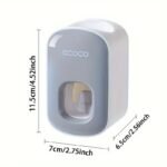 ⁦Fully Automatic High-end Toothpaste Squeezer for Bathroom, Home Use, Wall-mounted Toothpaste Holder without Drilling Holes⁩ - الصورة ⁦6⁩